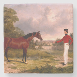 Posavasos De Piedra Soldado con el caballo de un oficial