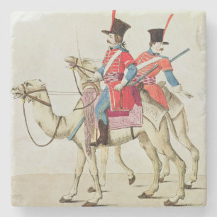 Posavasos De Piedra Soldados del regimiento del dromedario, 1839