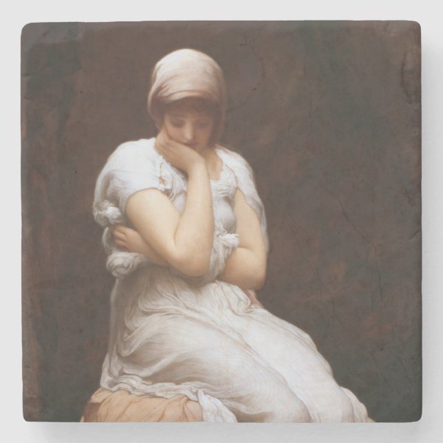 Posavasos De Piedra Soledad (por Frederic Leighton) (Anverso)