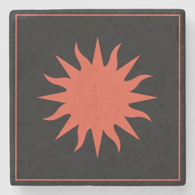 Posavasos De Piedra Soleil Sun Sonne (Anverso)