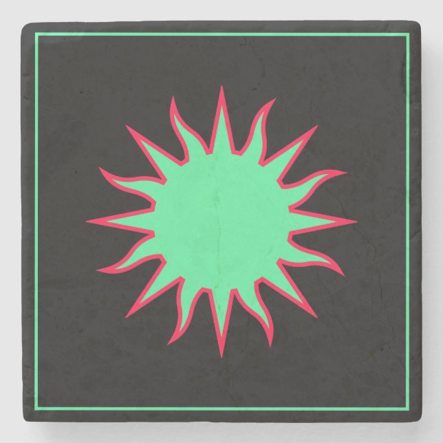 Posavasos De Piedra Soleil Sun Sonne (Anverso)