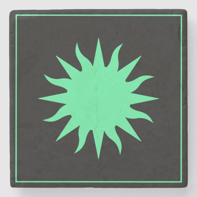 Posavasos De Piedra Soleil Sun Sonne (Anverso)