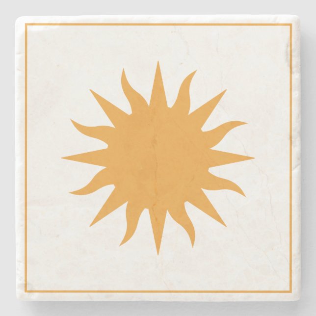 Posavasos De Piedra Soleil Sun Sonne (Anverso)