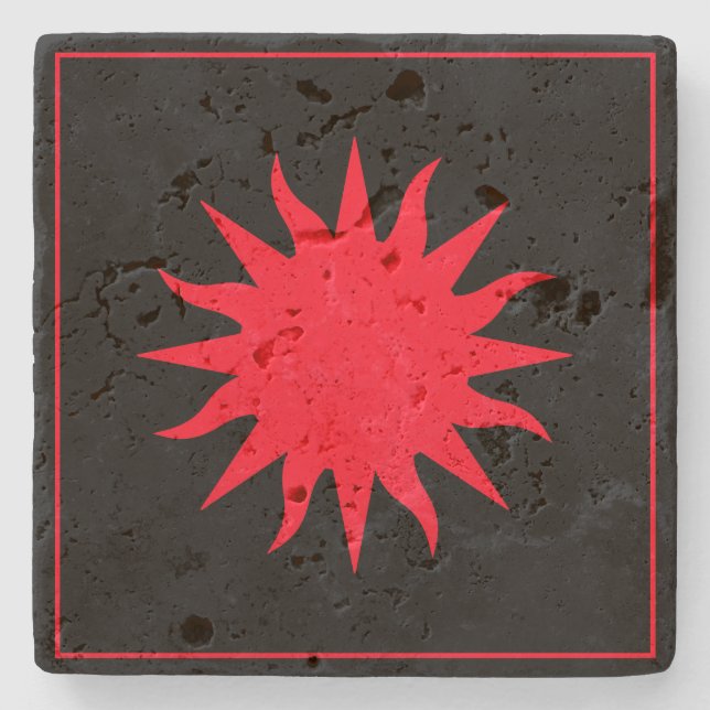 Posavasos De Piedra Soleil Sun Sonne (Anverso)