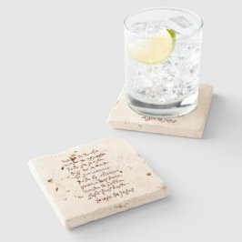 Posavasos De Piedra Solo Dios (Que nada te moleste)