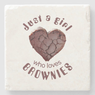 Posavasos De Piedra Sólo un chica que ama los brownies