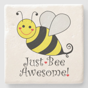 Posavasos De Piedra Solo una abeja increíble