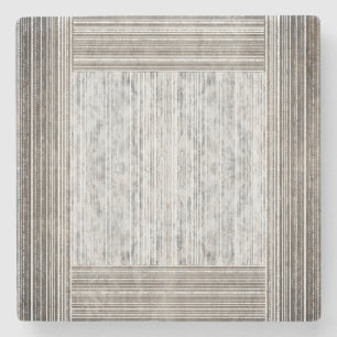 Posavasos De Piedra Sombras de mármol gris y patrón de rayas