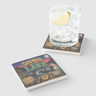 Posavasos De Piedra Sonidos del Lago