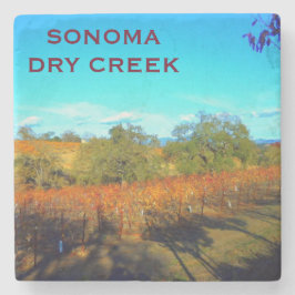 Posavasos De Piedra Sonoma Dry Creek Marble Stone Coaster