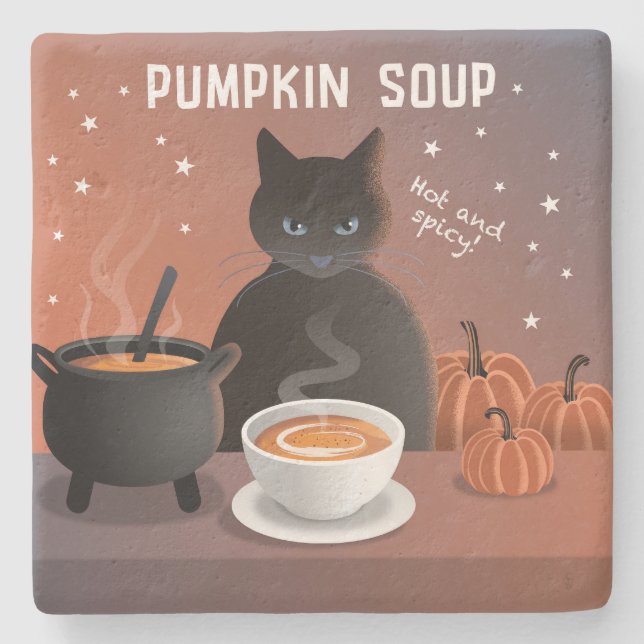 Posavasos De Piedra Sopa de Calabaza (Anverso)