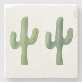Posavasos De Piedra Soporte de mármol | Cactus Dos |