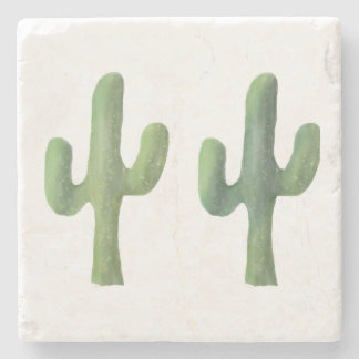 Posavasos De Piedra Soporte de mármol | Cactus Dos |