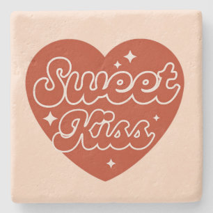 Posavasos De Piedra Soporte de Piedra Beso Dulce