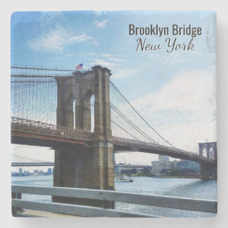 Posavasos De Piedra Soporte de piedra de recuerdo del puente de Brookl