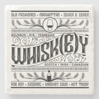 Posavasos De Piedra Soporte para Whisk(e)y