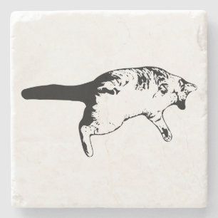 Posavasos De Piedra Sorpresa de rayas para la mesa