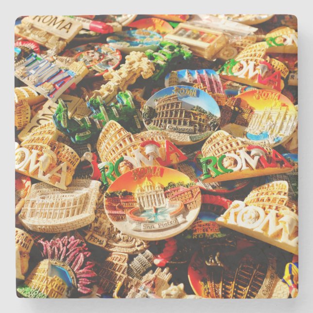 Posavasos De Piedra Souvenirs de Roma (Anverso)