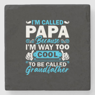 Posavasos De Piedra Soy Demasiado Guay Para Llamarme Abuelo