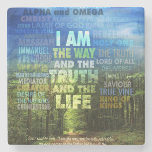 Posavasos De Piedra Soy el camino, la verdad y la vida - John 14: