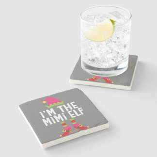 Posavasos De Piedra Soy el disfraz de los Navidades de Mimi Elf
