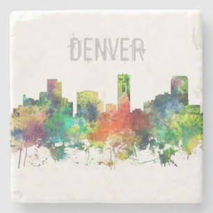 POSAVASOS DE PIEDRA SP DEL HORIZONTE DE DENVER, COLORADO