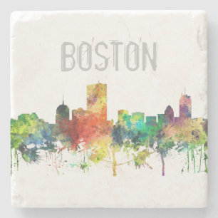 POSAVASOS DE PIEDRA SP DEL HORIZONTE DE MASSACHUSETTS DE BOSTON -