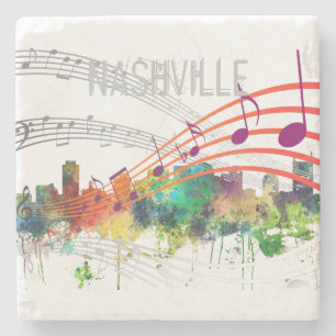 POSAVASOS DE PIEDRA SP DEL HORIZONTE DE NASHVILLE, TENNESSEE -