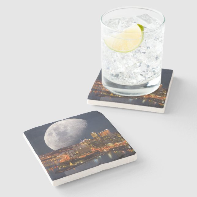 Posavasos De Piedra Spacey Pittsburgh (Lateral)