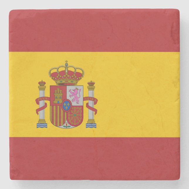 Posavasos De Piedra Spain Flag (Anverso)