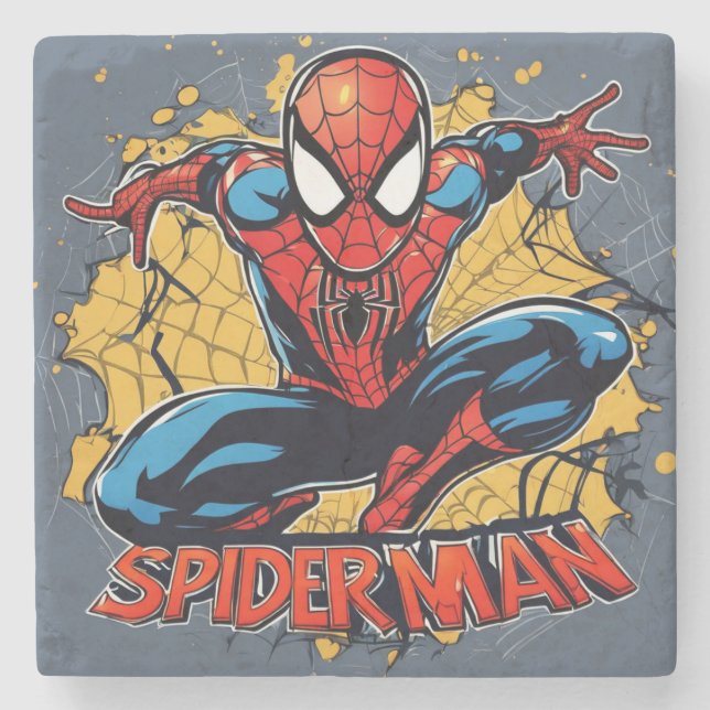 Posavasos De Piedra Spider-Man (Anverso)