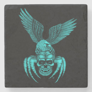 Posavasos De Piedra Spiderskull con águila