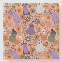 Posavasos De Piedra Spooky floral