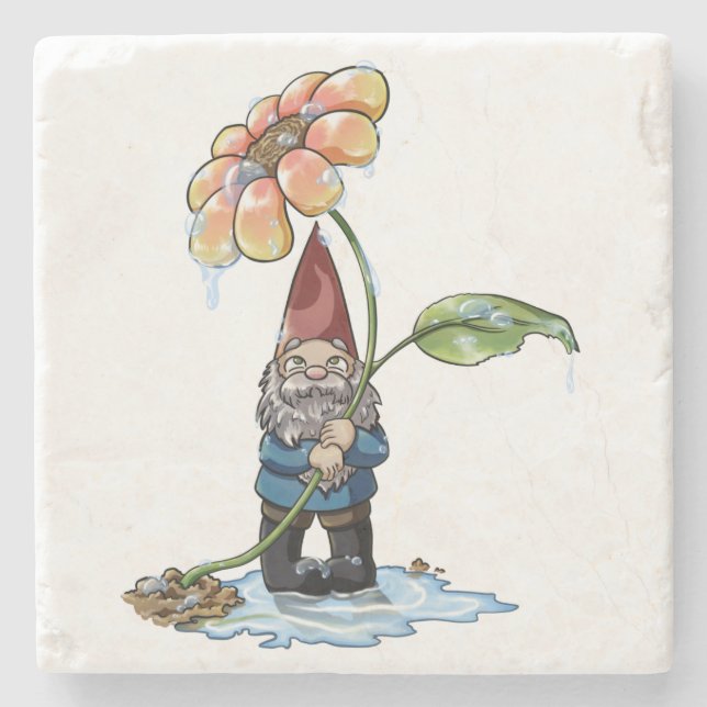 Posavasos De Piedra Spring Showers (Anverso)