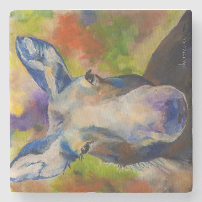 Posavasos De Piedra Sr. Moosey Moose Stone Coaster (Anverso)