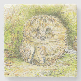 Posavasos De Piedra Sr. Pricky Pin (Hedgehog) (de Beatrix Potter)
