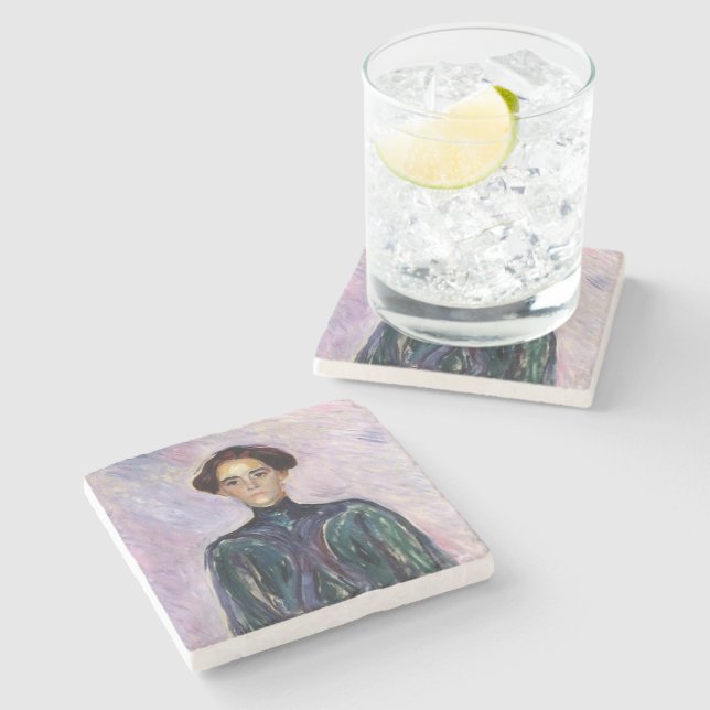 Posavasos De Piedra Sra. Schwarz (por Edvard Munch) (Lateral)