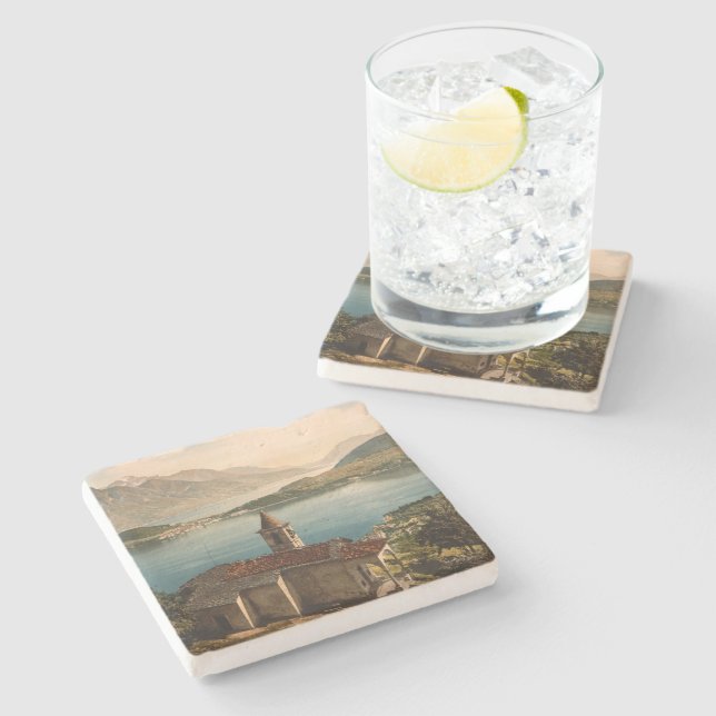 Posavasos De Piedra St Ángel, lago Como, Lombardía, Italia de Capello (Lateral)