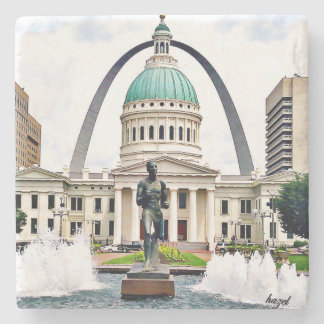 Posavasos De Piedra St. Louis, Courthouse, Arch, San Luis