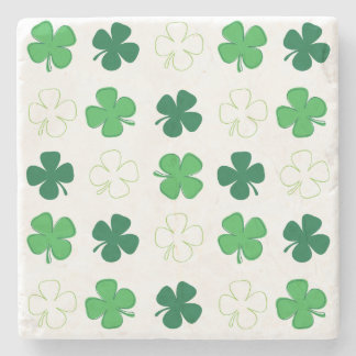 Posavasos De Piedra St. Patrick Day Green Shamrock irlandés