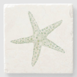 Posavasos De Piedra Starfish de color de agua