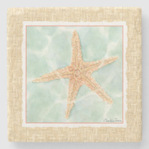 Posavasos De Piedra Starfish náutico en el agua