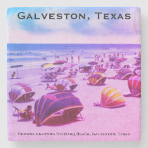 Posavasos De Piedra Steward Beach, Galveston, Texas
