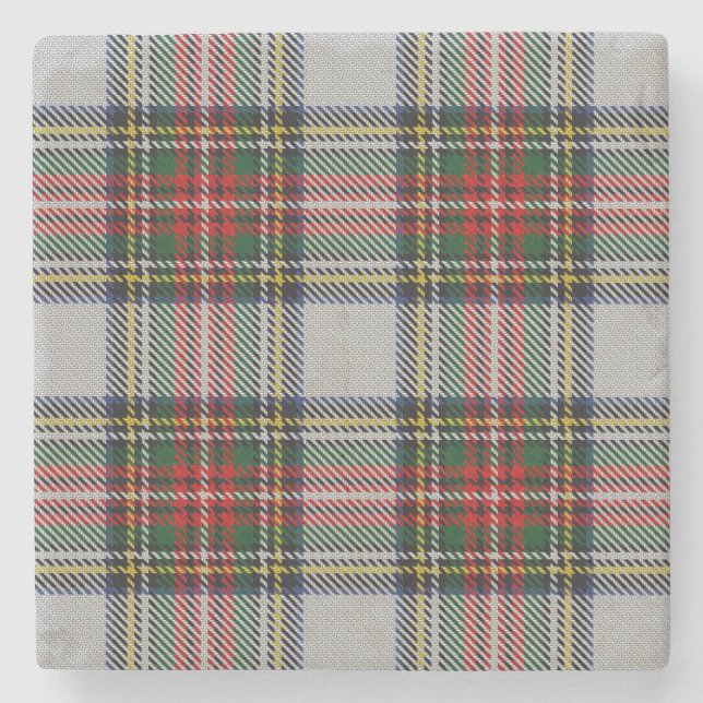 Posavasos De Piedra Stewart Royal Dress Tartan (Anverso)