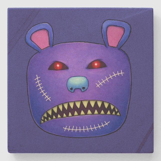 Posavasos De Piedra Stitched Nightmare Bear (Anverso)