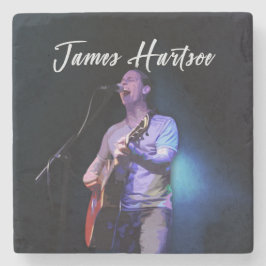 Posavasos De Piedra Stone Coaster - cantando James Hartsoe