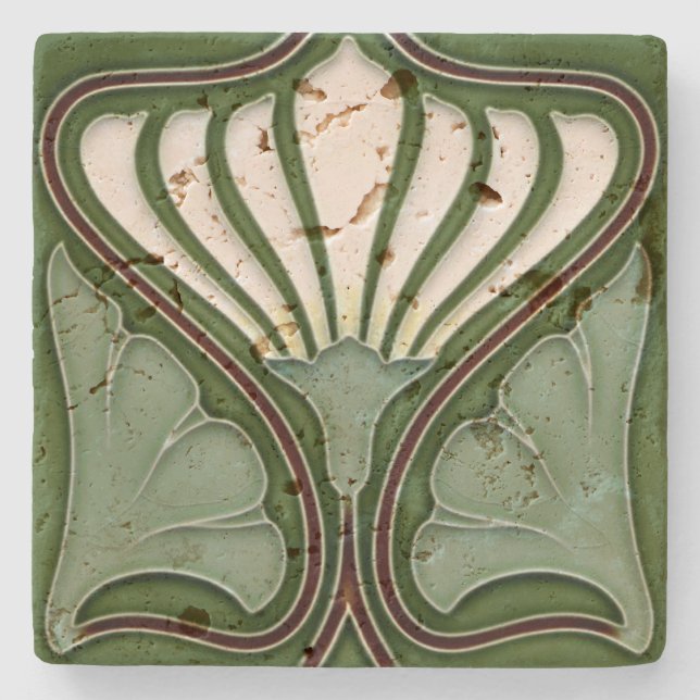 Posavasos De Piedra Stone Coasters Marble Art Nouveau (Anverso)