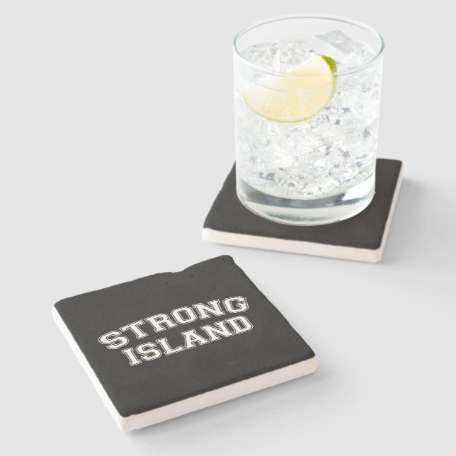 Posavasos De Piedra Strong Island, NYC, EE.UU. (Lateral)