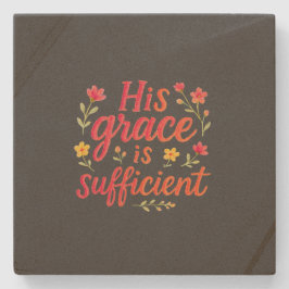 Posavasos De Piedra Su gracia es suficiente