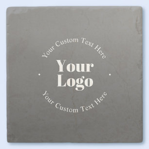 Posavasos De Piedra Su logotipo o diseño comercial y texto editable